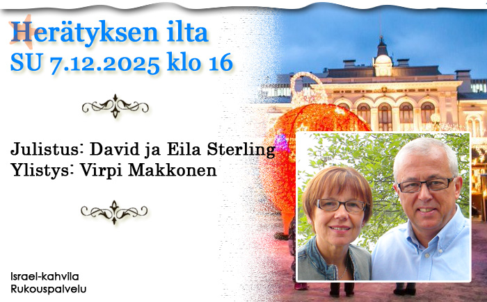 SU 7.12.2025 klo 16 Herätyksen ilta – Sterlingit