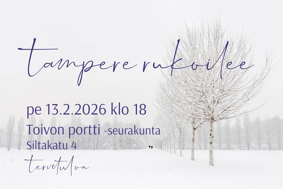 PE 13.2.2026 klo 18 Tampere Rukoilee