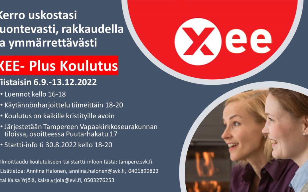 XEE-koulutus tiistaisin syksyllä 2022 Vapaakirkolla