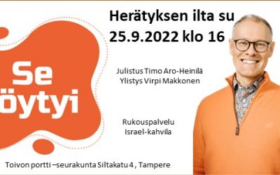 SU 25.9.2022 klo 16 – Herätyksen ilta – Timo Aro-Heinilä