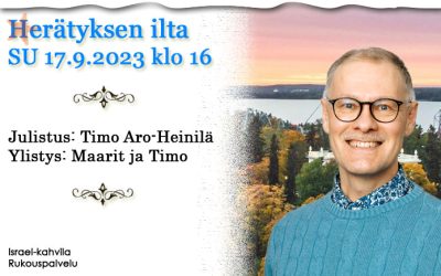 SU 17.9.2023 klo 16 Herätyksen ilta – Timo Aro-Heinilä