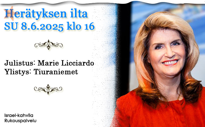 SU 8.6.2025 klo 16 Herätyksen ilta – Marie Licciardo, Australia