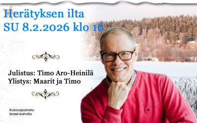SU 8.2.2026 klo 16 Herätyksen ilta klo 16 – Timo Aro-Heinilä