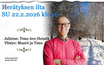 SU 22.2.2026 Herätyksen ilta klo 16 – Timo Aro-Heinilä