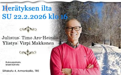 SU 22.2.2026 Herätyksen ilta klo 16 – Timo Aro-Heinilä