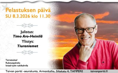 SU 8.3.2026 klo 11.30 Pelastuksen päivä – Timo Aro-Heinilä