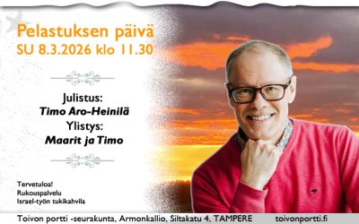 SU 8.3.2026 klo 11.30 Pelastuksen päivä – Timo Aro-Heinilä