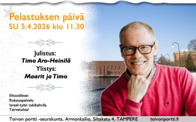SU 5.4.2026 klo 11.30 Pelastuksen päivä – Timo Aro-Heinilä