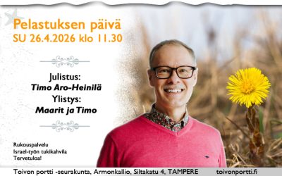 SU 26.4.2026 klo 11.30 Pelastuksen päivä – Timo Aro-Heinilä