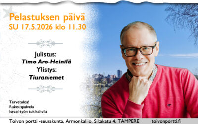 SU 17.5.2026 klo 11.30 Pelastuksen päivä – Timo Aro-Heinilä