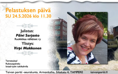 SU 24.5.2026 klo 11.30 Pelastuksen päivä – Päivi Sarjasto