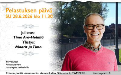 SU 28.6.2026 klo 11.30 Pelastuksen päivä – Timo Aro-Heinilä
