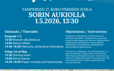 Jeesus-marssi 1.5.2026 klo 13.30 Sorin aukiolla
